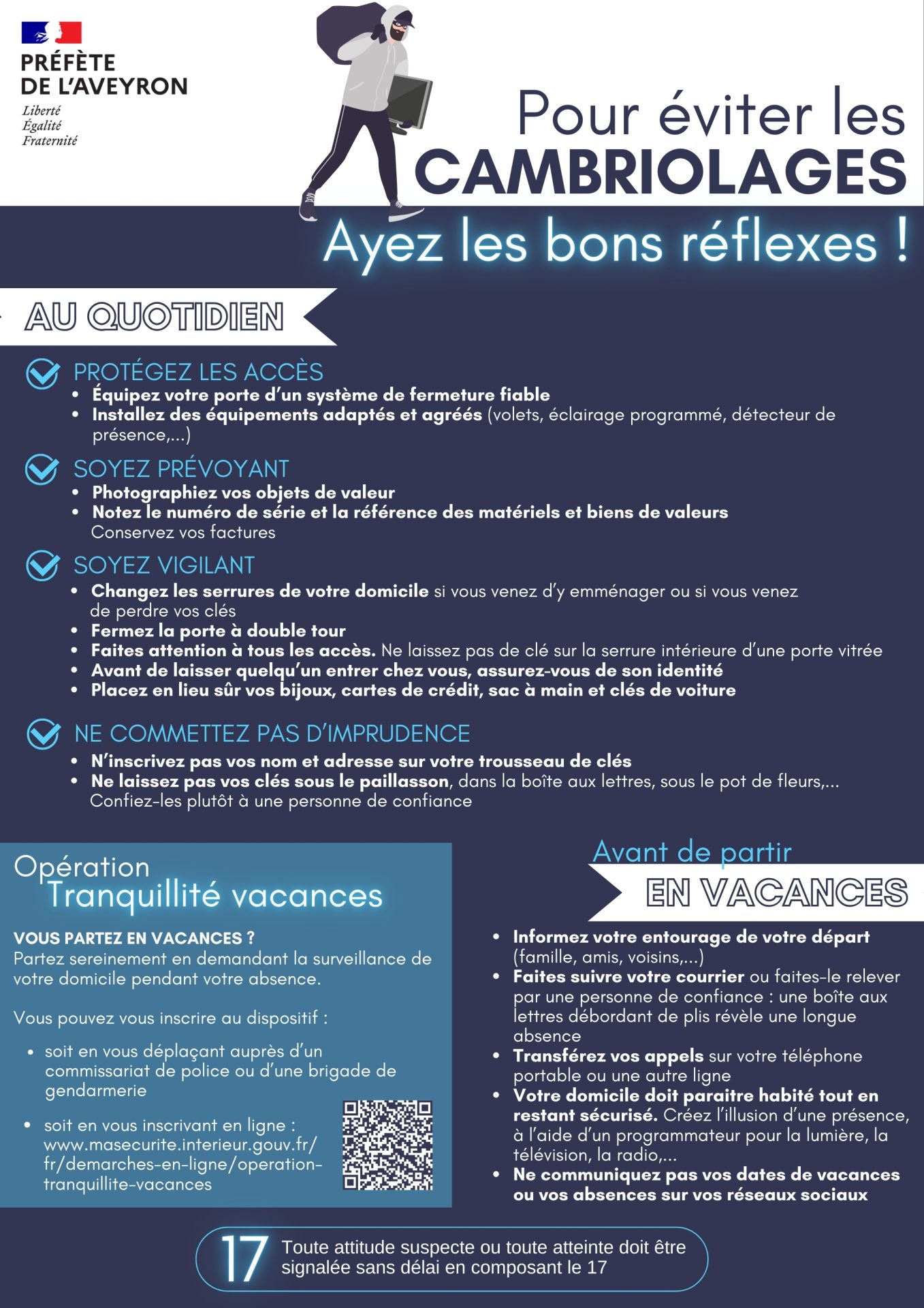 Lire la suite à propos de l’article Prévention des cambriolages