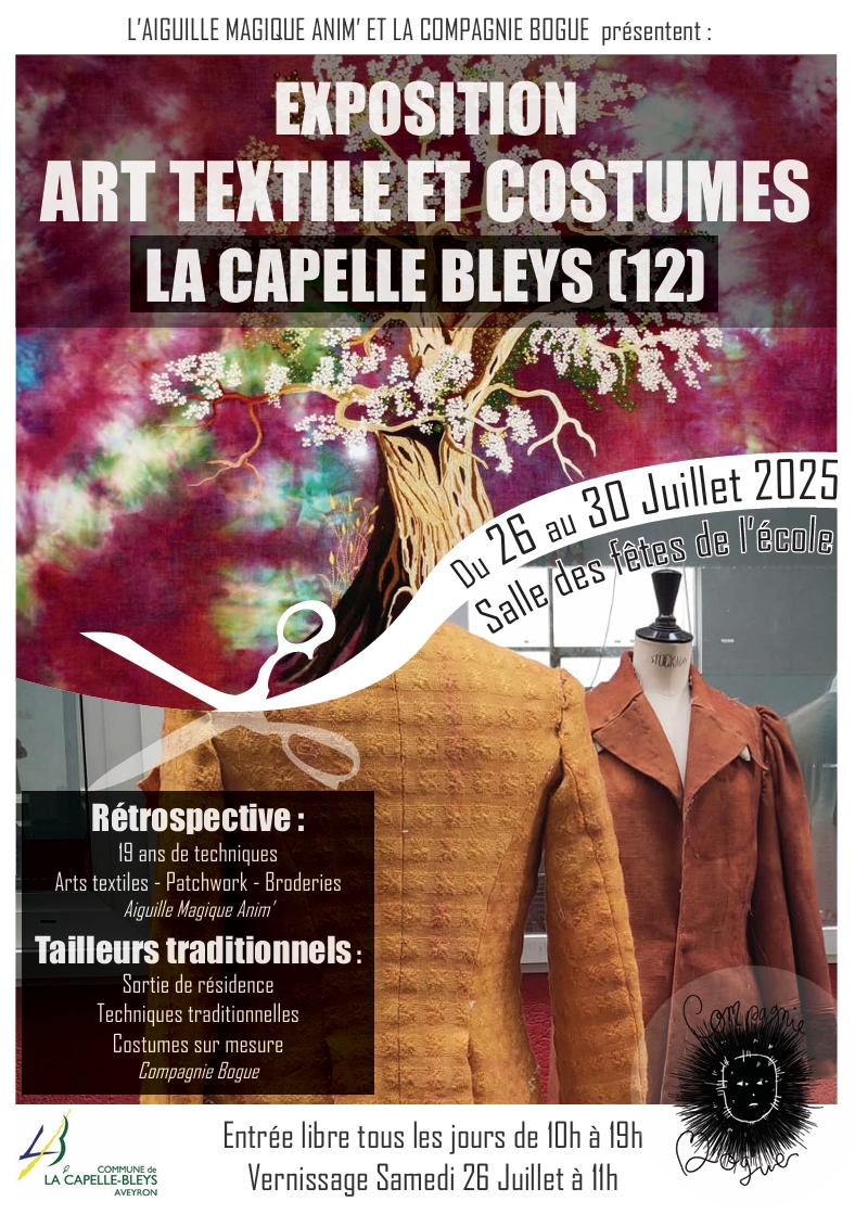 Lire la suite à propos de l’article Exposition Aiguille Magique Anim et stage broderie