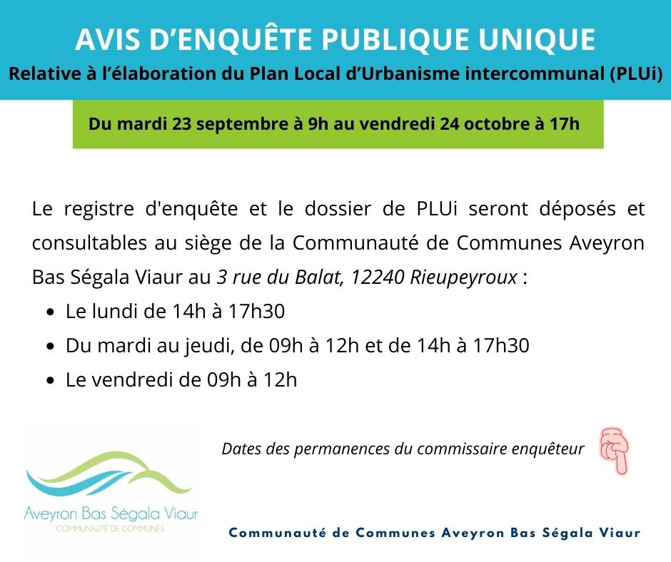 Lire la suite à propos de l’article PLUI- Enquête publique
