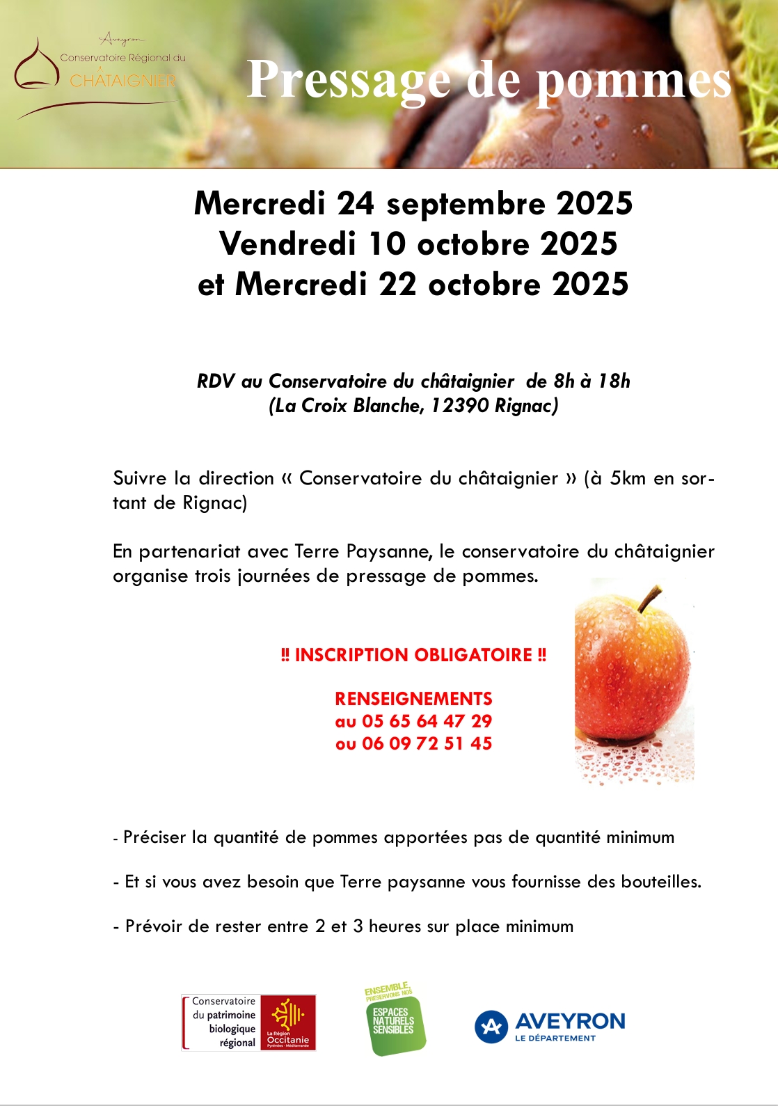 Lire la suite à propos de l’article Pressage de pommes